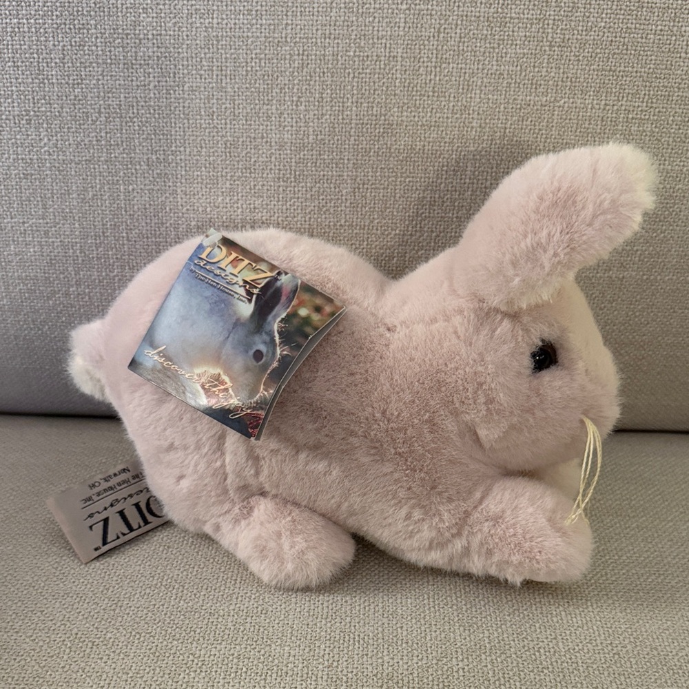 Ditz Designs the hen‎ house in pink Plush Bunny Toy